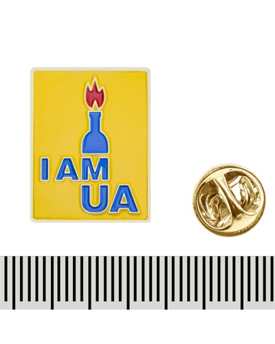Металевий пін I am UA (016)