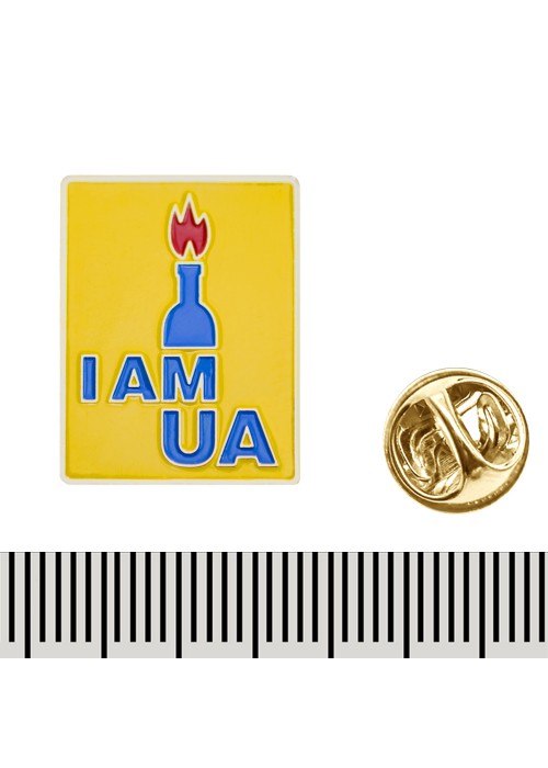 Металевий пін I am UA (016)