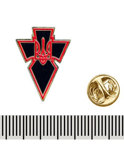 Металевий пін Хрест УПА (015)