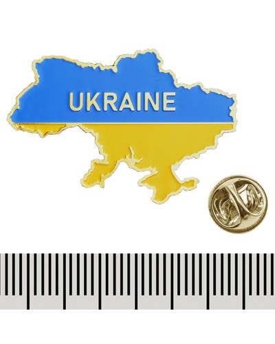 Металевий пін Карта України (Ukraine) (019)