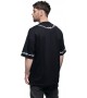 Чорна футболка oversize «Колючий дріт»