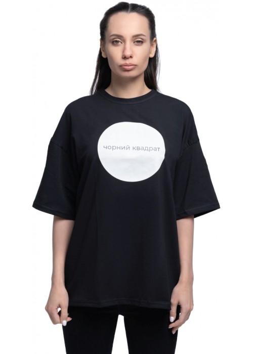Футболка «Чорний квадрат» oversize 