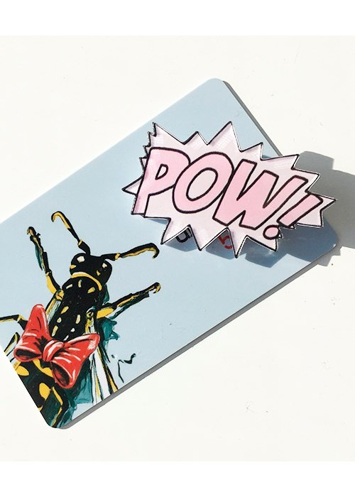 Пластиковий значок Pow