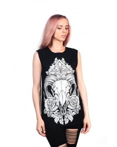 Подовжена безрукавка Ram Black Unisex