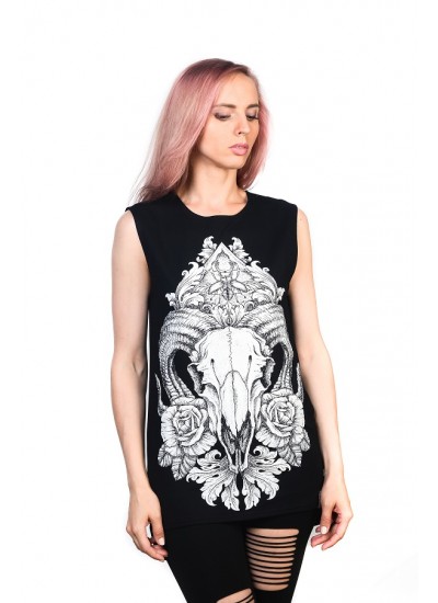 Подовжена безрукавка Ram Black Unisex