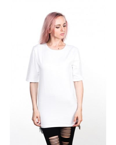 Подовжена футболка Blank White Unisex