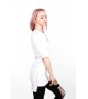 Подовжена футболка Blank White Unisex