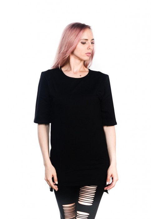 Подовжена футболка Blank Black Unisex