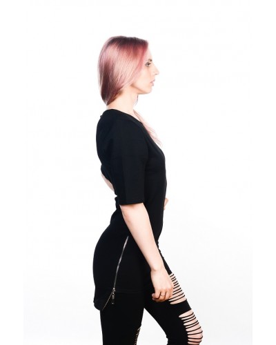 Подовжена футболка Blank Black Unisex