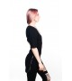 Подовжена футболка Blank Black Unisex
