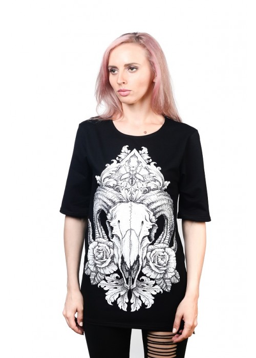 Подовжена футболка Ram Black Unisex