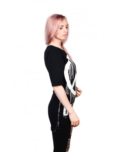 Подовжена футболка Peace of Shit Black Unisex