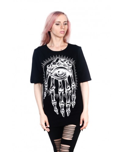 Подовжена футболка Magic Hand Black Unisex