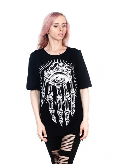Подовжена футболка Magic Hand Black Unisex