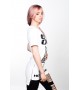 Подовжена футболка Game Over White Unisex