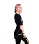 Подовжена футболка Game Over Black Unisex