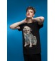 Чорна футболка з мопсом (Tattoo Pug)