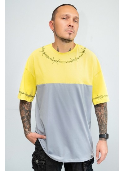 Футболка oversize «Колючий дріт» пантон