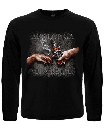 Футболка з довгим рукавом Ars longa, vita brevis (Сreation of Adam)