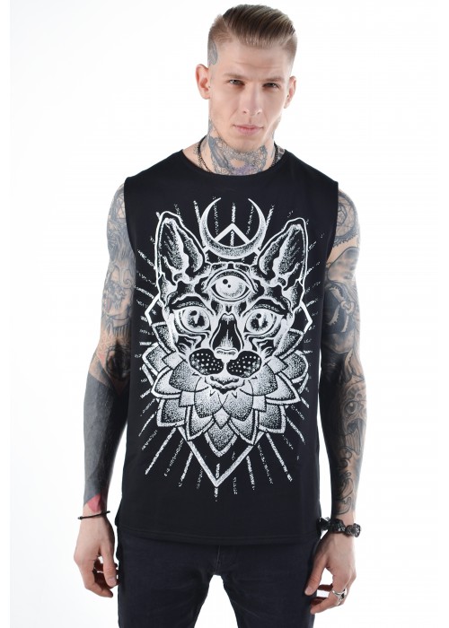 Подовжена безрукавка Sphynx Black