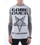 Подовжена безрукавка Game Over White