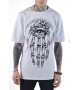 Подовжена футболка Magic Hand White