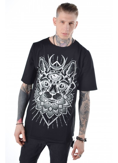 Подовжена футболка Sphynx Black
