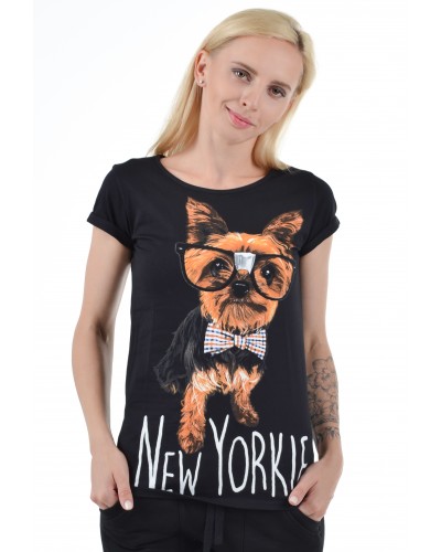 Жіноча Футболка Йоркширский тер'єр (New Yorkie)