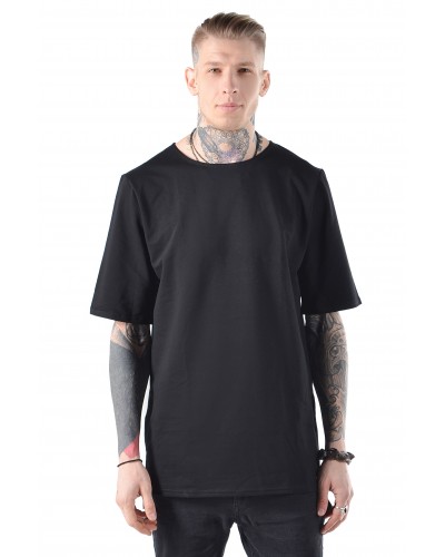 Подовжена футболка Blank Black