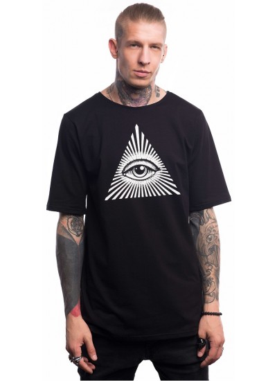 Подовжена футболка Eye Illuminati, Black