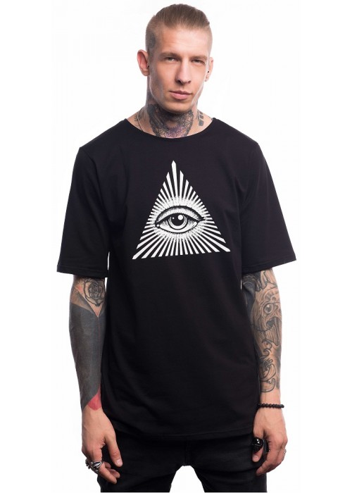 Подовжена футболка Eye Illuminati, Black