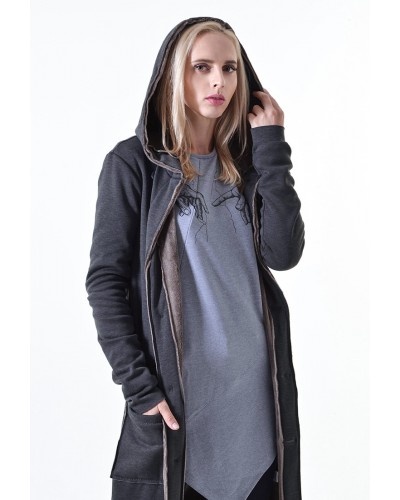 Кардиган на хутрі з капюшоном Unisex