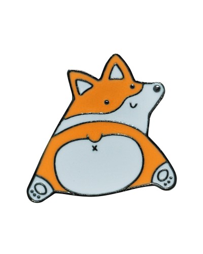 Металевий пін Funny corgi