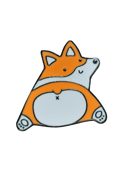 Металевий пін Funny corgi