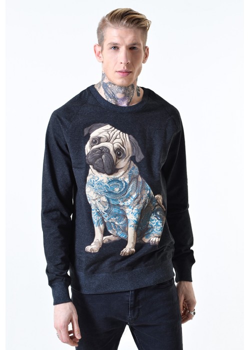 Світшот з мопсом (Tattoo Pug)