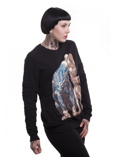 Світшот Tattoo Cats Black