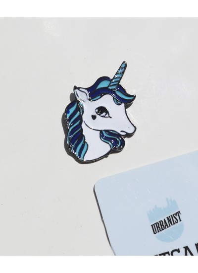 Металевий пін Unicorn Blue