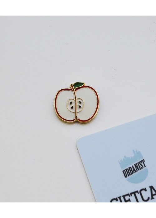 Металевий пін Half Apple