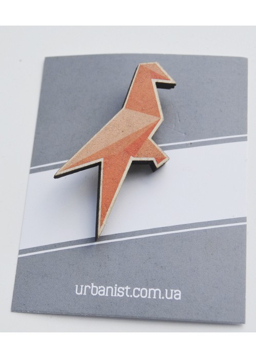 Значок дерев'ний Origami Bird 