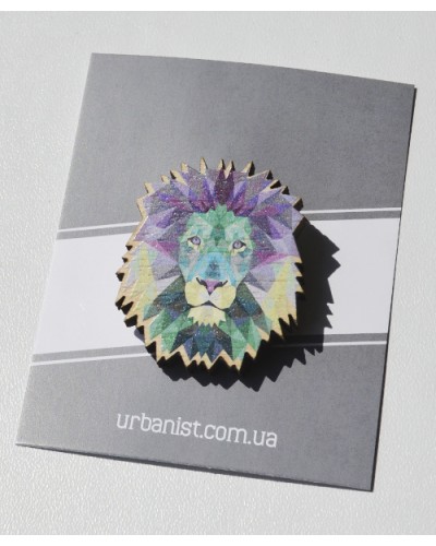 Значок дерев'ний Lion