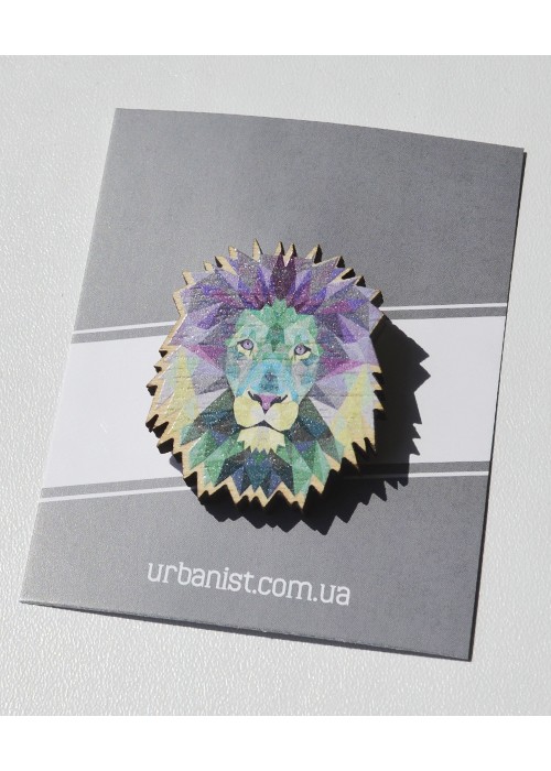 Значок дерев'ний Lion