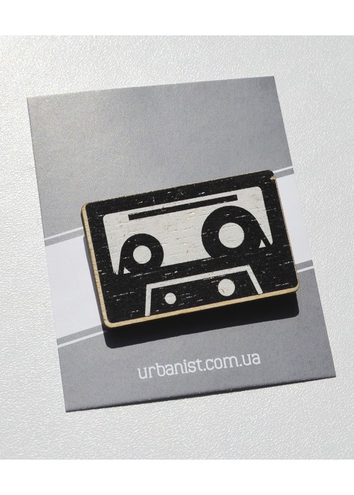 Значок дерев'ний Cassette