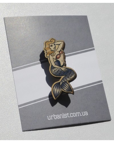Значок дерев'ний Mermaid