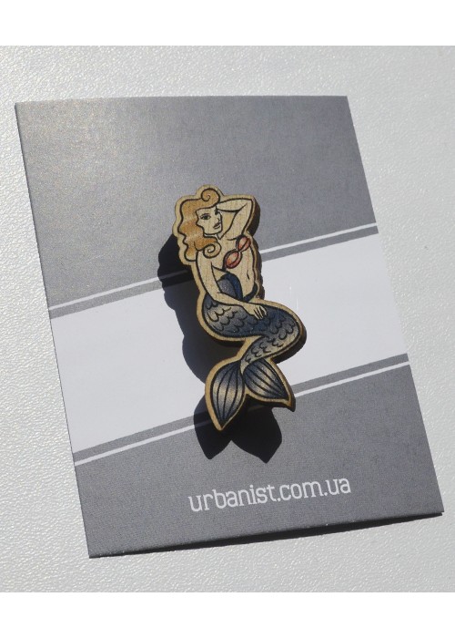 Значок дерев'ний Mermaid