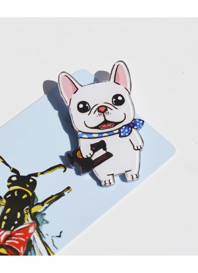 Пластиковий значок Bulldog