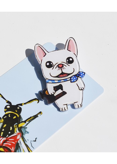 Пластиковий значок Bulldog