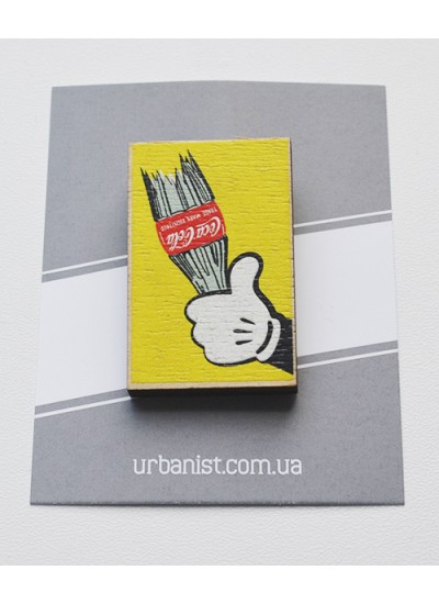 Значок дерев'ний Mickey's Hand