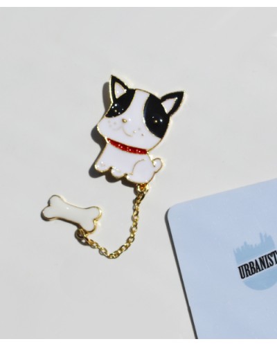 Металевий пін Doggie with a Bone 
